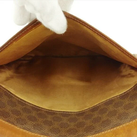 CELINE Clutch bag Brown beige gold Women Authentic secondhand - Picture 8 of 8